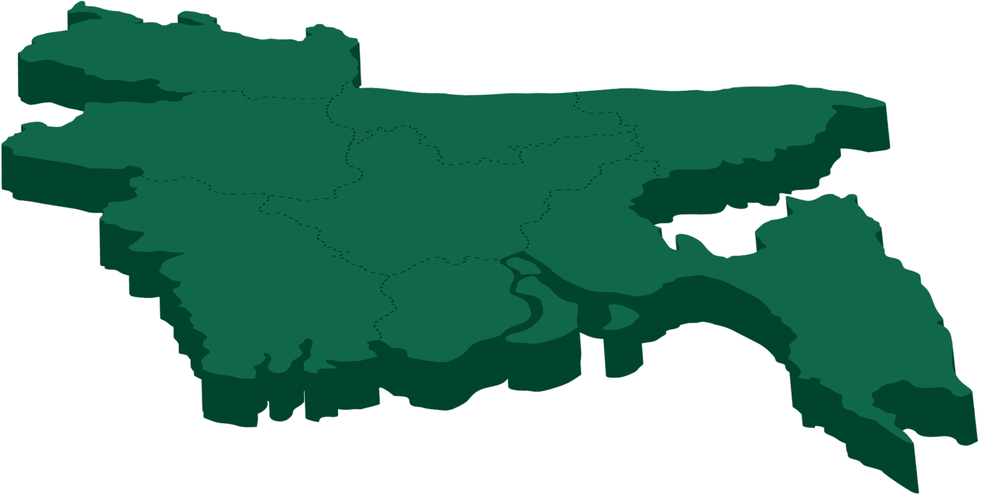 bangladesh map drawn in vector