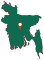 bangladesh map drawn in vector